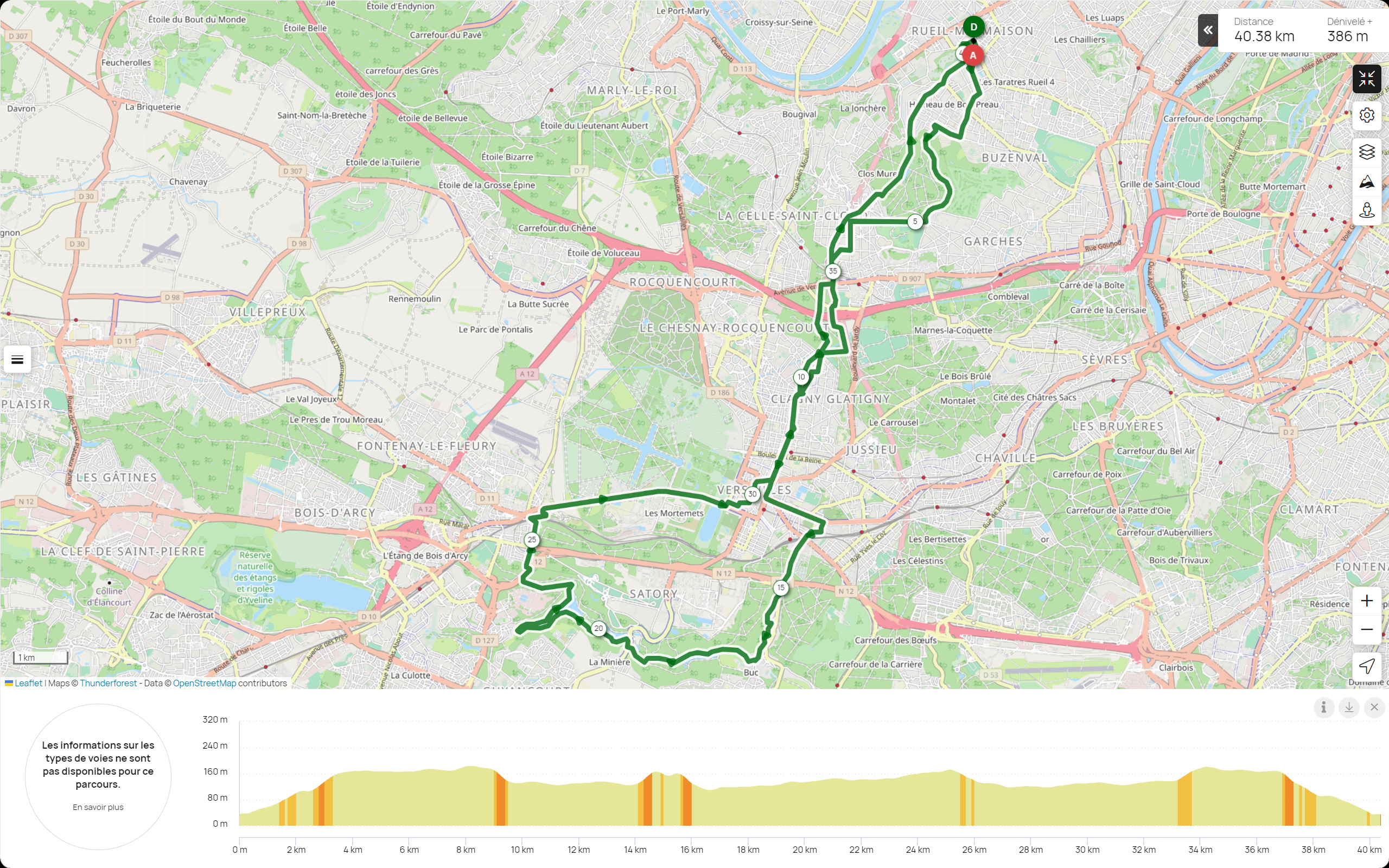 Rueil - La Minière 40 km