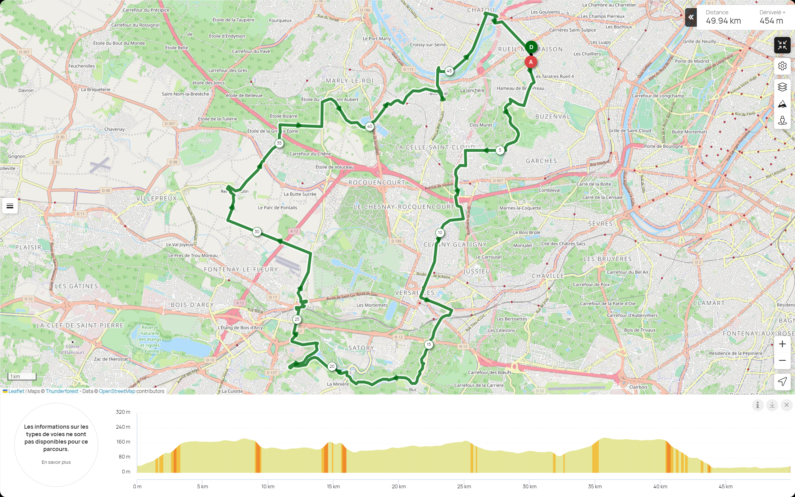 Rueil - La Minière 50 km